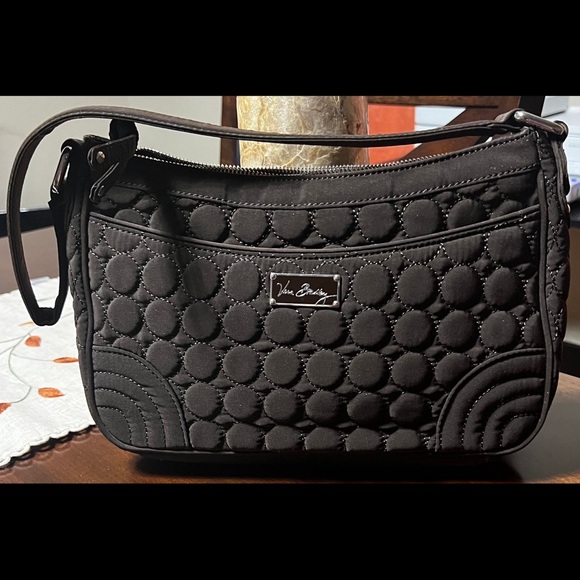 Vera Bradley Brown Quilted Shoulder Bag with Honeycomb Pattern - Picture 1 of 6